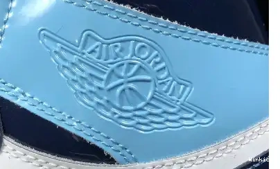 UNC AIR PATENT CHILL BLUE CD0461-401 JORDAN LEATHER 1 0628